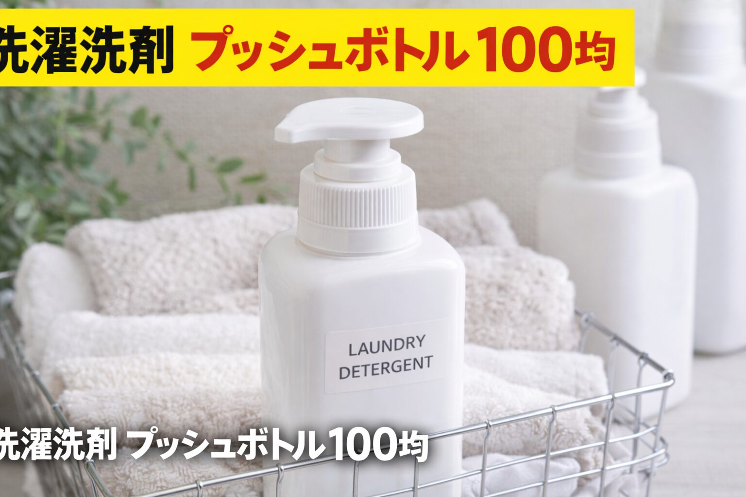 洗濯洗剤 プッシュボトル 100均